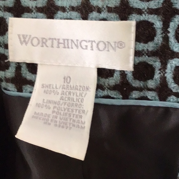 Worthington blazer jacket Sz 10 - Picture 3 of 8